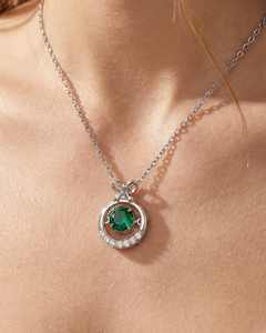 Collar con Colgante de Diamante con Corte Brillante y Engaste de Bisel, Hecho a Mano en Oro de 14K, para Mujer, para Boda o Compromiso, Diseño Personalizado, Venta al Por Mayor B2B - Product Image 1