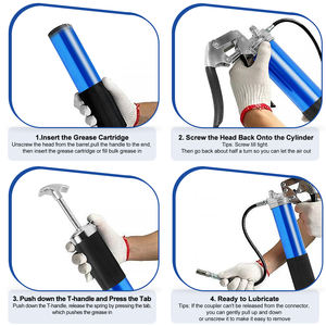 Handvespistool 600cc 10000psi Hogedrukhandleiding Vetpomp Olievulpistool Voor Vrachtwagengraafmachine Algemene Auto - Product Image 5