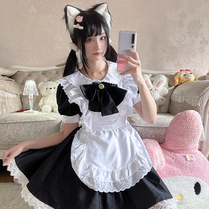 Nouvelle Robe de <span class=keywords><strong>Cosplay</strong></span> Lolita Mignonne, Uniforme de Soubrette, Robe de Catwoman, Costume de Performance pour Convention Anime, Robe de Princesse, Robe de Soirée pour Femme - Product Image 1