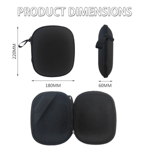 Waterproof EVA Headphone Case Accessories Portable Custom <strong>Earphone</strong> Storage Case <strong>Bag</strong> for Travel - Product Image 3