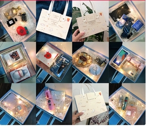 Grande boîte-cadeau portable avec rabat sur le thème du dessin animé Écharpe de <span class=keywords><strong>rouge</strong></span> à lèvres protégée contre les UV Style rituel sensoriel Instagram - Product Image 6