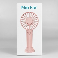 Ventilateur portable électrique OEM rechargeable à trois vitesses, mini-ventilateur de refroidissement, support de téléphone portable, utilisation en voiture, extérieur, maison, hôtel, longue autonomie
