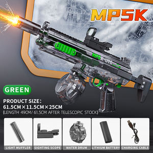 Pistolet à eau électrique <span class=keywords><strong>MP5K</strong></span> haute puissance avec capuchon de tir lumineux, grande capacité, rechargeable, automatique, jouet aquatique à jet continu - Product Image 6