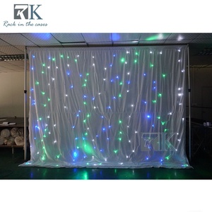 Aluminum Pipe Kit with LED Light Sets Curtain Hotel Banquet <b>Backdrop</b> <b>Stand</b> - Product Image 4