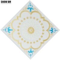 Paneles de yeso decorativos, diseños de techo falso para dormitorio, 60x60cm