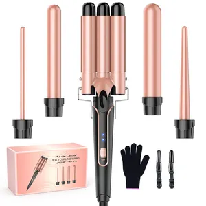 Potable Professional Cordless Automatic Rotating Hair Curler Hair Curling Machine Auto Hair Curlers Rollers Salon Styling Tool