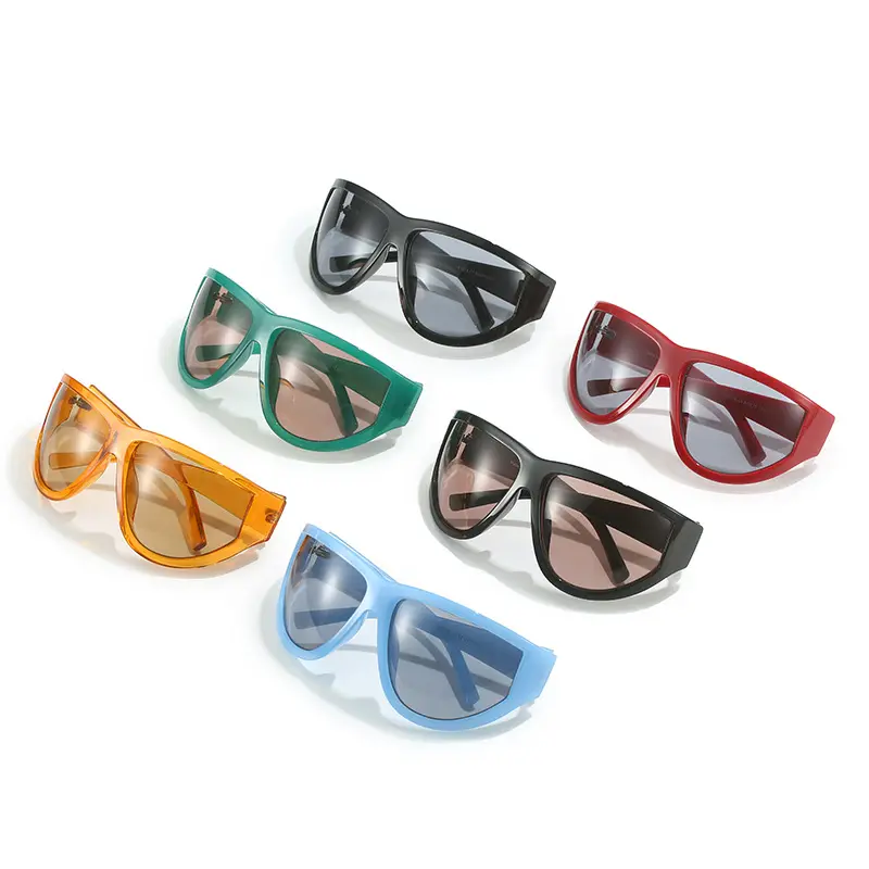 DL Brille 2024 Y2K Wrap Shade Sonnenbrille Übergroße Unisex Fahrrad brille UV400 Schutzbrille Valentine Custom