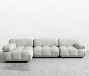 Set di Divani Componibili Moderni Personalizzati con Struttura in Legno Pregiato, Cuscini in Schiuma ad Alta Densità e Gambe in Ottone per <span class=keywords><strong>Soggiorno</strong></span> di Lusso - Product Image 3