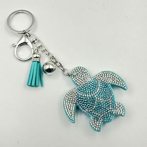 Nuovo portachiavi con strass serie oceano alla moda pesce in pelle di tartaruga <span class=keywords><strong>marina</strong></span> delfino marine marine <span class=keywords><strong>ciondolo</strong></span> con nappine - Product Image 5