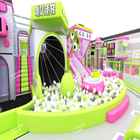 Proyecto de Circuitos Deportivos Ninja, Diseño Personalizado Directo de Fábrica, Parque de Aventuras con Paredes de Escalada Estilo Mario, Área de Juegos Interior para Niños