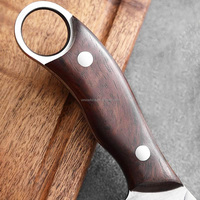 Couteau de survie et de chasse à lame fixe de 8,5 pouces avec étui pour le camping et la randonnée
