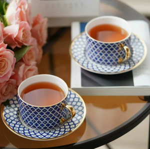 Tasse à café/latte/moka/thé de l'après-midi en porcelaine fine russe, série STAR, luxe léger, poignée dorée rétro, écologique, 250 ml, cadeau - Product Image 4