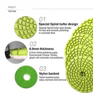 4 "מעובה יותר חיים יהלום בטון ליטוש רפידות יהלום רטוב דיסק ליטוש דיסק ליטוש רצפת בטון - Product Image 6