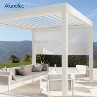 Stores Extérieurs Motorisés AlunoTec Anti-Soleil Imperméables avec Fermeture Éclair