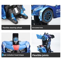 1/12 Déformation à un bouton Jouets de véhicule RC Détection de geste Déformation automatique Rotation de cascade à 360 degrés avec phares LED