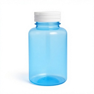 PET <b>Plastic</b> <b>Jars</b> with Screw Top Caps for Cosmetic Use Cylinder Shape in Various Colors and Sizes - Product Image 1