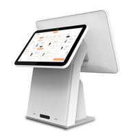 Monitor de Pantalla Dual Sinmar Todo en Uno, Punto de Venta, Pantalla para Clientes, Android Windows, Monitor Táctil POS