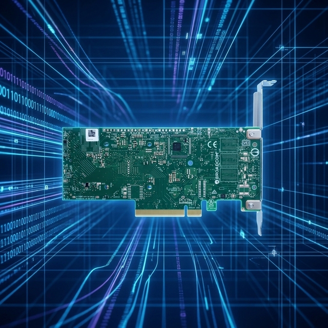 Broadcom 9540-8i Array Card PCIe4.0 X8 Interface Supports NVME RAID 0/1/10/5 Supports 12Gb/s SAS and 6Gb/s SATA
