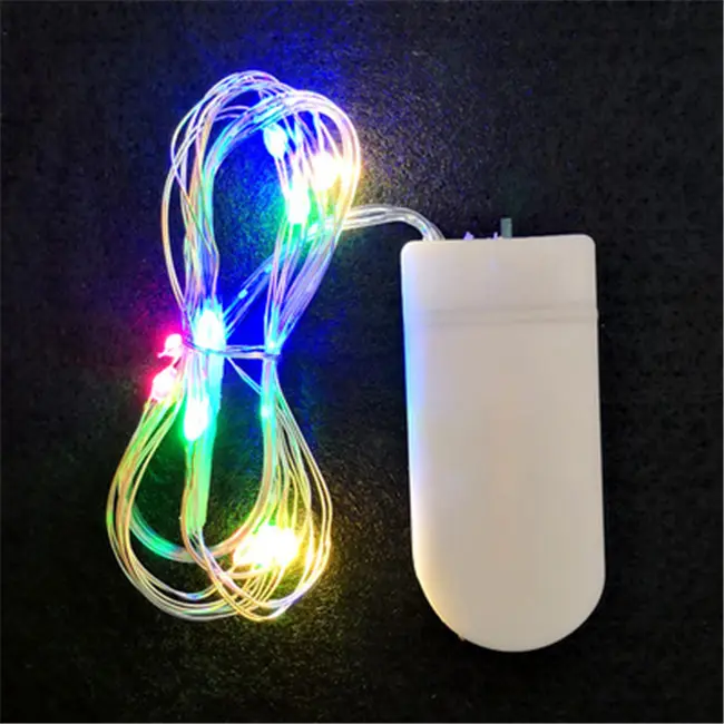 LED-String-Lichter Silberner Draht Girlande batteriebetriebenes USB-Täuschenlicht Zuhause Weihnachten romantische Hochzeitsfeier-Dekoration