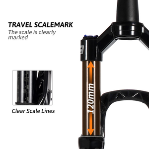 Horquilla de Suspensión de Aire de Aleación de Aluminio TOSEEK, Venta al Por Mayor de Fábrica, Horquilla MTB de 29 Pulgadas con Suspensión de Aire de 120 mm y <span class=keywords><strong>Eje</strong></span> <span class=keywords><strong>Pasante</strong></span> - Product Image 4