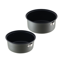 XINXING Vente en gros – Ensemble de mini-casseroles de camping antiadhésives pliables pour la cuisson en extérieur