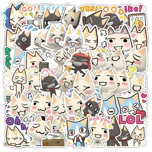 50 adet komik sevimli kedi karikatür Inoue toro çıkartmalar