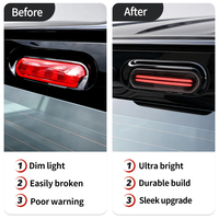Pour Suzuki Jimny 2026 JB74 JB64 5 portes Accessoires Feu Stop Supérieur ABS LED Sport Troisième Feu Stop Rouge Fumé Blanc Aileron Arrière