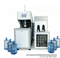 Machine de soufflage semi-automatique PET 10L 1 cavité de haute qualité pour la fabrication de seaux à eau, de bouteilles d'huile de cuisson et de conteneurs en plastique