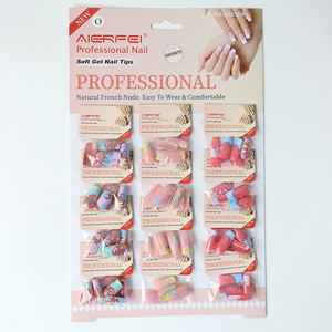 AIERFEI 12 sachets de faux <span class=keywords><strong>ongles</strong></span> <span class=keywords><strong>en</strong></span> forme d'amande, motifs floraux, très demandés, colorés, pour nail art, designs Cardnail, <span class=keywords><strong>ongles</strong></span> carrés, <span class=keywords><strong>ongles</strong></span> français, fournisseur - Product Image 5