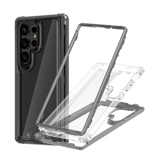 <span class=keywords><strong>Cover</strong></span> <span class=keywords><strong>trasparente</strong></span> per telefono <span class=keywords><strong>trasparente</strong></span> 3 in 1 360 grado antiurto per <span class=keywords><strong>Samsung</strong></span> S22 S23 S24 Ultra telefonini campione gratuito - Product Image 2