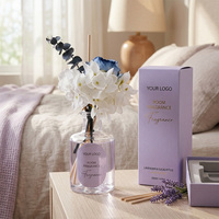 Coffrets de diffuseurs d'ambiance de luxe au parfum de lavande longue durée, flacon diffuseur à bâtonnets parfumés