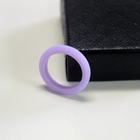 Anneau en silicone simple pour femmes, vente chaude, 3 mm de large, pour l'extérieur