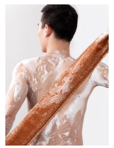 Mới phi <span class=keywords><strong>Net</strong></span> tẩy tế bào chết tắm rửa vải phi tắm miếng bọt biển Scrubber trở lại Scrubber cho sử dụng hàng ngày - Product Image 6