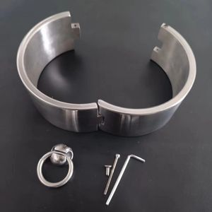 Black Emperor Nuevo estilo Acero inoxidable Alto 6cm <span class=keywords><strong>Collar</strong></span> de metal Bdsm <span class=keywords><strong>Bondage</strong></span> <span class=keywords><strong>Collar</strong></span> Venta al por mayor de juguetes para adultos Juguetes sexuales para parejas - Product Image 3