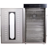 Déshydrateur de fruits industriel et domestique à 24 plateaux, machine de séchage en acier inoxydable, 2000W, capacité 130L, 110/220/240V, facile à utiliser