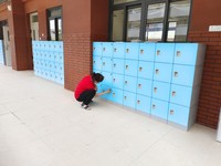 Casiers d'étudiants en plastique ABS durable avec serrures, solution de rangement sécurisée et pratique, structure démontable