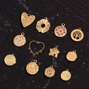 Pendentifs Bijoux Géométriques Tendance pour Fabrication DIY, Breloques en Acier Inoxydable, Pièces de Collier Papillon, Accessoires Pendentif Cœur - Product Image 5