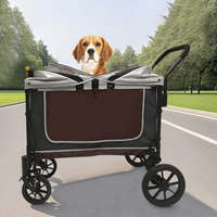 Chine fabricant Xl coréen chien poussette Terrain Wagon chariot 4 roues grand chien landau pour la marche Camping