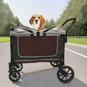 Chine fabricant Xl coréen <span class=keywords><strong>chien</strong></span> poussette Terrain Wagon chariot 4 roues grand <span class=keywords><strong>chien</strong></span> <span class=keywords><strong>landau</strong></span> <span class=keywords><strong>pour</strong></span> la marche Camping - Product Image 2