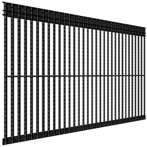 Module d'affichage LED transparent à grille pour vitrine, écran publicitaire LED 3D transparent, installation facile - Product Image 3