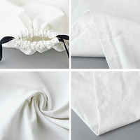 Sacs en toile de coton recyclables en gros pour bijoux, pochettes à cordon pour chaussures et chaussettes, sacs cadeaux, housses anti-poussière personnalisées pour sacs à main, impression de logo