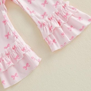 Commerce extérieur transfrontalier Nouveauté été Robe sans manches pour <span class=keywords><strong>fille</strong></span> de 1 an, à simple boutonnage, sans coutures apparentes, entièrement imprimée avec nœud - Product Image 5