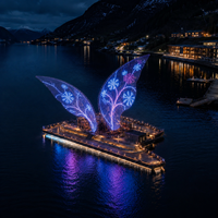 Écrans LED flexibles RGB étanches pour extérieur XQD P31.25 WS2811 50x100 mailles IP65 Affichages de pixels Centres commerciaux Magasins de détail