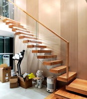 VIKO Modern Indoor Cajas de madera Escaleras colgantes Escaleras flotantes