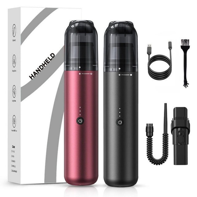 Rechargeable Mini Wireless Handheld Car Vacuum Cleaner, Portable Dry Vacuum for Car and Home, Multifunctional Cordless Cleaner