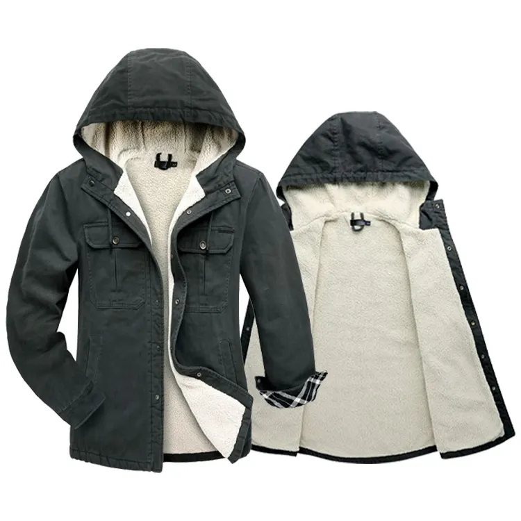 High Fashion Mäntel Kleidung Männer Kapuze Wind breaker Fleeced Winter Active Outdoor Warme wind dichte Jacken