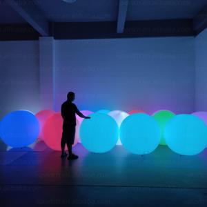 Màu sắc thay đổi tương tác <span class=keywords><strong>Balls</strong></span> <span class=keywords><strong>LED</strong></span> chiếu sáng điều khiển cảm ứng <span class=keywords><strong>Inflatable</strong></span> đám đông zygote Đảng bóng cho buổi hòa nhạc trang trí - Product Image 1