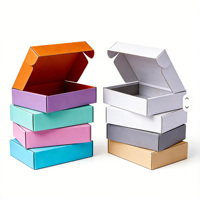 Boîtes d'expédition en carton ondulé en forme d'avion, petites, en stock - Écologiques et biodégradables pour l'emballage de cadeaux et d'artisanat