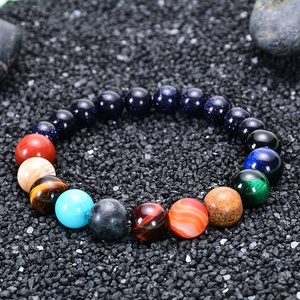 Pulsera de los Ocho Chakras de los Amantes, Pulsera de Piedras Naturales para Hombre y Mujer, Universo, Galaxia, Sistema Solar, Pulseras de Cuentas - Product Image 5
