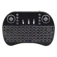 I8 Keyboard tanpa kabel, papan ketik Remote Mouse udara 2.4G untuk TV Android PC I8